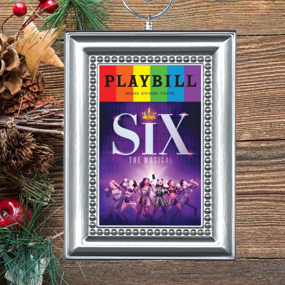Six‎ Broadway Musical Playbill Christmas Tree Ornament